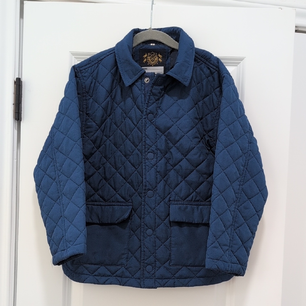 Next Blue Quilted Kids Puffer Jacket